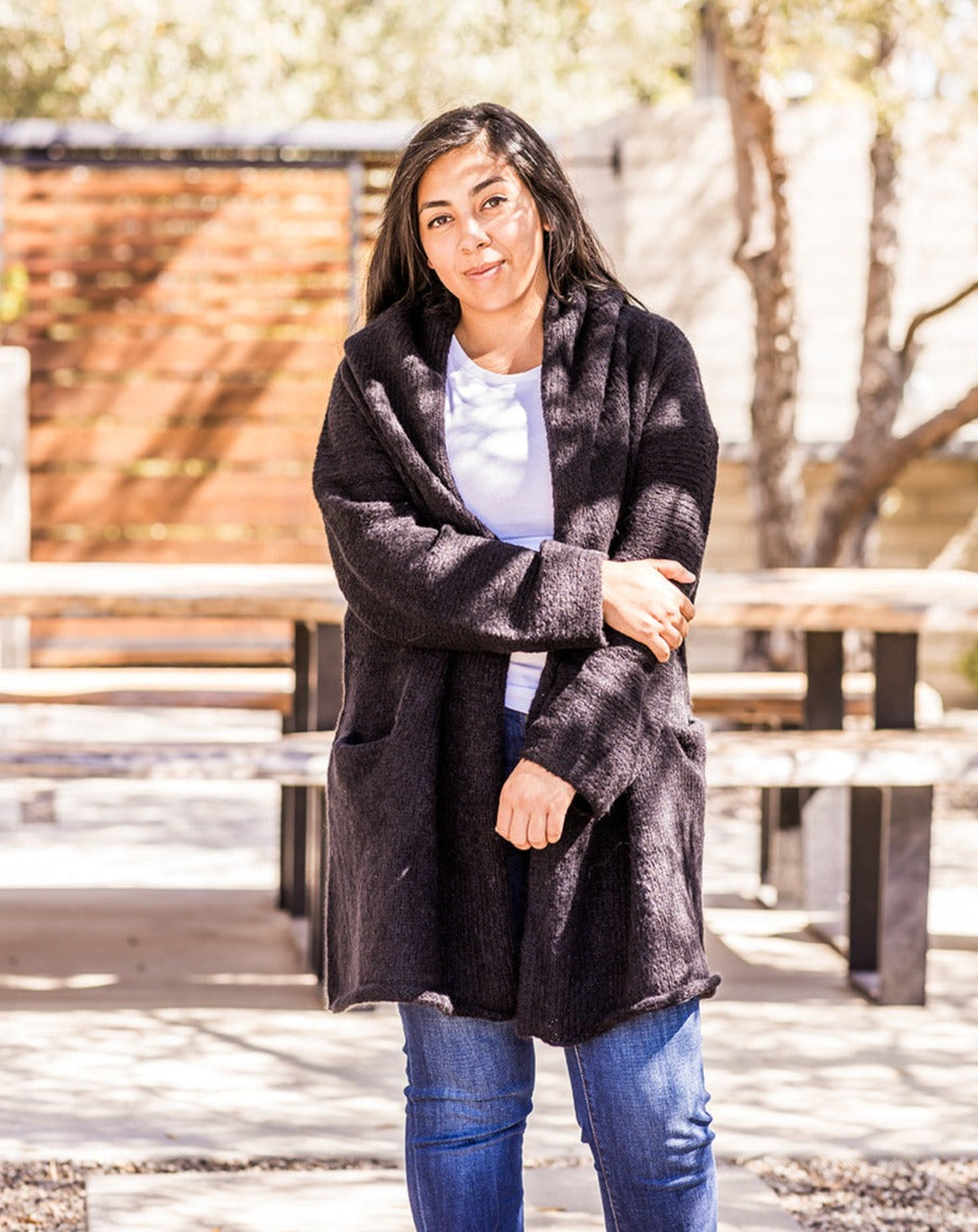 Black Baby Alpaca Cloud Cardigan– Asher Market Black Baby Alpaca Cloud Cardigan– Asher Market