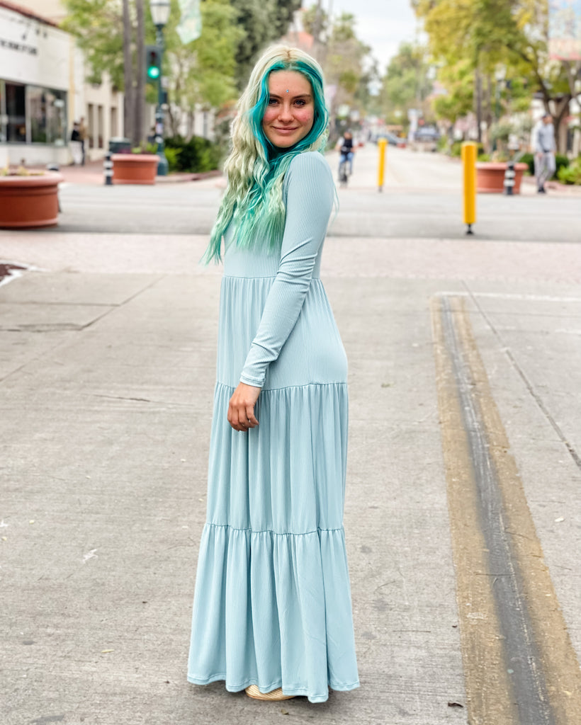 Sage Tiered Maxi Dress Asher Market Sage Tiered Maxi Dress Asher Market